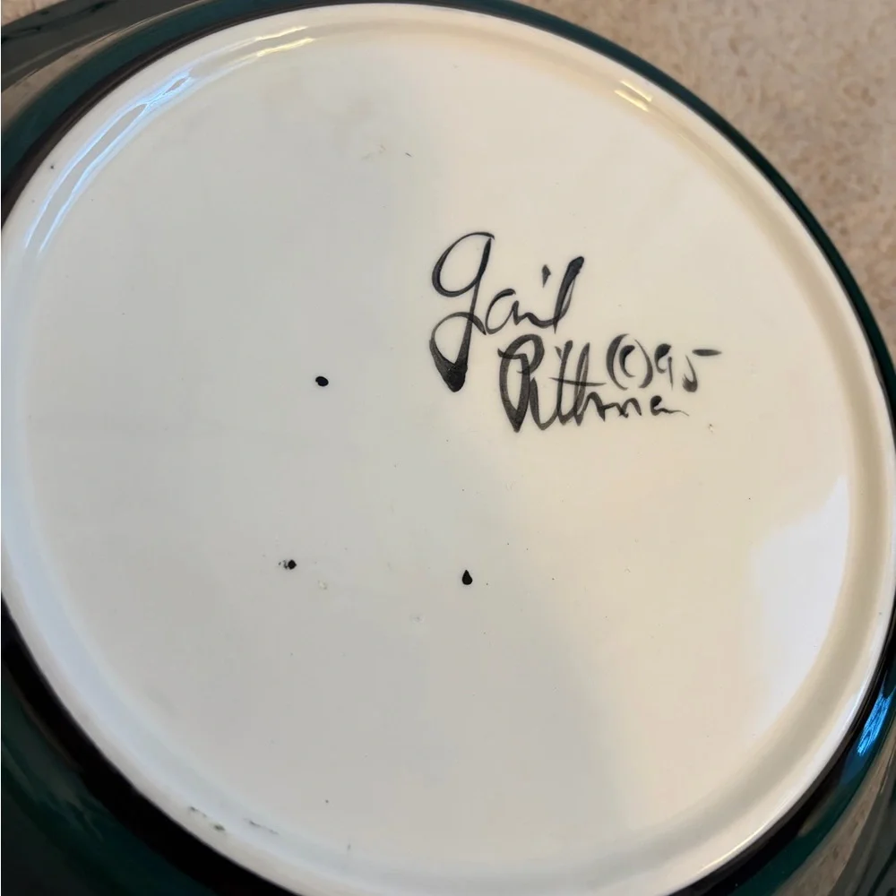 Gail Pittman Hollylujah Large Round‎ Serving Bowl 12 1/2